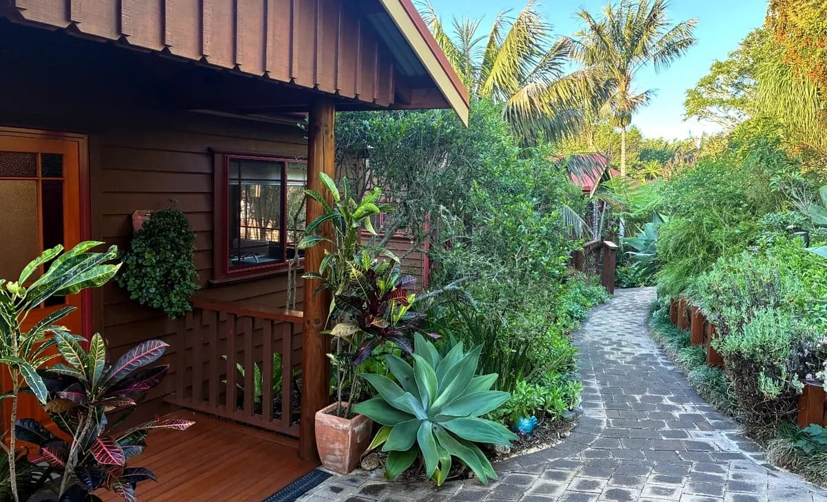 Exterior view of cottages